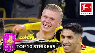 Top 10 Strikers - Haaland, Werner, Lewandowski & More | EA SPORTS FIFA 20