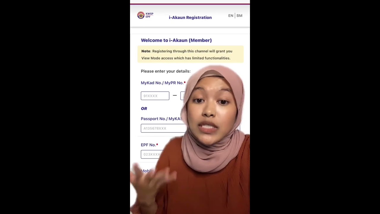 Cara Carum Sendiri KWSP Di Apps I-Akaun - YouTube