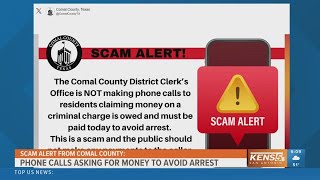 Warning from officials in Comal County about a new scheme making the rounds