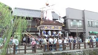 佐原の大祭 夏祭り 令和6年7月14日 本川岸区 小野川沿い曳き廻し