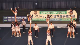 JAPAN CUP2015　DIVISION➁ 決勝演技　日本文理大学BRAVES・A