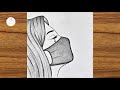 Beautiful girl with mask drawing || Pencil sketch for beginners || Easy drawing step by step