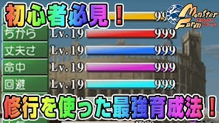 【移植版 MF】初心者必見！修行を使って簡単に最強モンスターが出来る育成方法！【モンスターファーム】