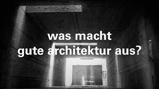 was macht gute architektur aus – storytelling