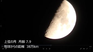 2021年1月21日天体ショー　半月と火星の接近