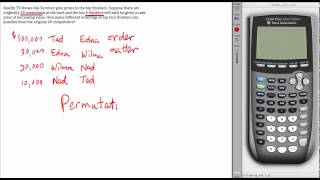 31 - Calculate a permutation - when order matters