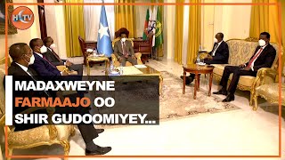 Madaxweyne Farmaajo oo Shir guddoomiyey kulan hordhac u ah Shirka Wadatashiga ee Doorashooyinka.