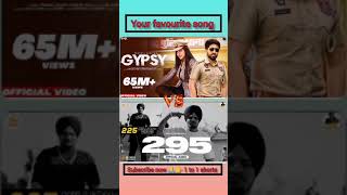 gypsy song vs 295 song | sidhu moose wala song vs pranjal dahiya gypsy song #trending #viral #shorts