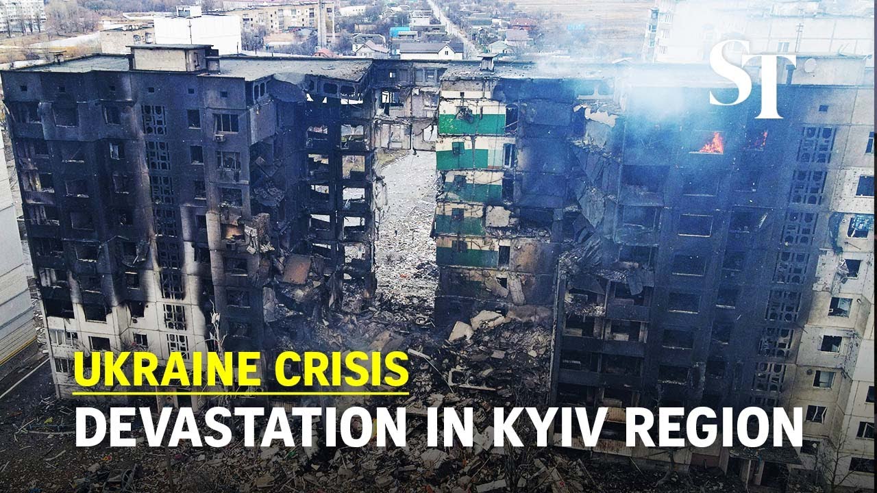 Ukraine Crisis: Drone Footage Shows Battle Debris And Devastation In ...