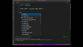 Python program to generate random joke | Only 3 lines of code | 2021