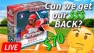 2024 Topps Chrome Baseball Monster Box 🚨LIVE!🚨 Giveaway @ 600 Subscribers!🎁