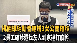 桃園維納斯會館增3女公關確診 確診員工還揪人打麻將－民視新聞