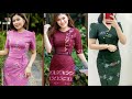 modern Burmese dresses|traditional dress of Myanmar|latest collection of Myanmar dresses2024