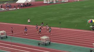 2016.7.17 広島県 中学校陸上競技選手権大会 1年男子100m予選4組