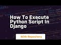 how to execute python script in django