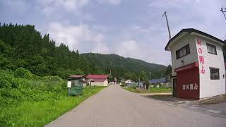 2017/07/15 福島県道383号 西会津町R459〜大山神社　バイク車載動画　倍速編集