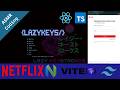 Netflix Login Page Clone | Neovim ASMR