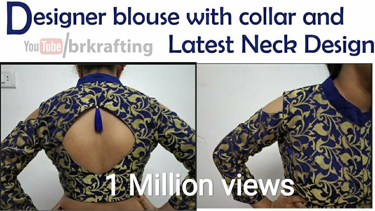 Collar Neck Blouse Cutting And Stitching Youtube