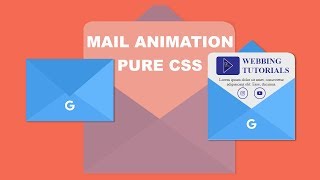 MAIL ANIMATION USING PURE CSS | NO Javascript
