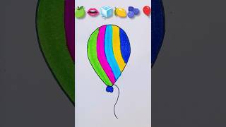 🍏+👄+🧊+🍋+🫐+🎈=? Creative emoji drawing #art #emojimixart #emojiart #satisfying #ytshorts #trending