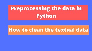 Data preprocessing in python | Data Cleaning in python | #1