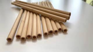 Biodegradable organic bamboo straw high quality eco-friendly reusable straw