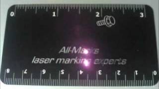 All-Marks sample laser marking