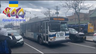 MTA BC: 2007 Orion VII OG #3716 on the Q22 @B 116 St/A S Station Ft Transit_Videos and Luis Zeferino