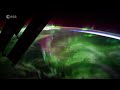 Timelapse shows Northern lights from space