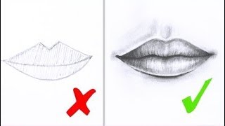DOs & DON'Ts: How to Draw Realistic Lips & the Mouth Step By Step / bye SRK Drawing