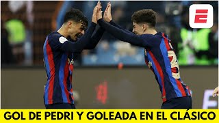 GOL DE PEDRI convierte esto en GOLEADA del BARCELONA, 3-0 vs REAL MADRID | Supercopa de España
