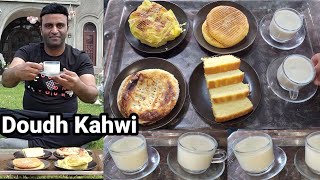 Kashmiri Doudh Kehwi | Best White Milk Kehwa Of Kashmir With Special Ingredients