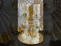 #Shorts Gold n White Candle Holders Glam/ detailed video on Uneek Kreations