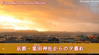 京都・粟田神社🌇夕焼けタイムラプス　From Kyoto Awata Shrine