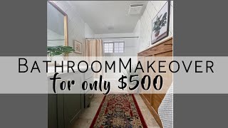 $500 bathroom makeover #shorts #diy #diyprojects