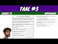 Taal: Language #3 (Grade 12 Afrikaans)