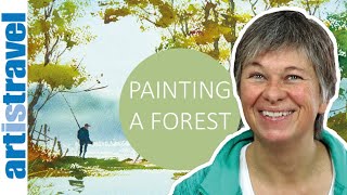 Landscape in Watercolours | Landschafts-Aquarell mit Kristina Jurick | Deutsche Untertitel