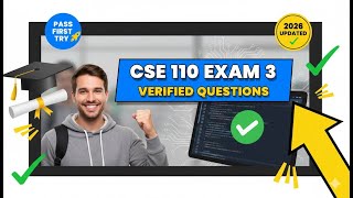 CSE 110 Exam 3 (2026 UPDATED) ✅ VERIFIED Questions & Answers | PASS FIRST TRY 🚀