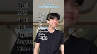 pilih sesuai bulan lahir kalian