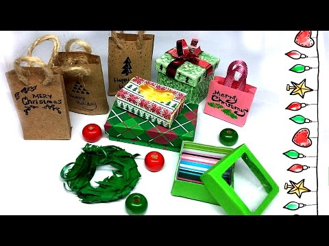Miniature Christmas Boxes | Gifts Ideas | DIY Decor Box Miniature Christmas Boxes | Gifts Ideas | DIY Decor Box