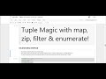 Python Class 32: Mastering enumerate(), zip(), filter(), map() – Tuple Creation Like a Pro!