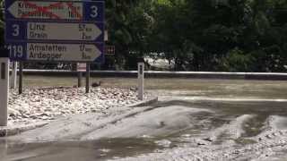 HD Hochwasser Grein 05.06.2013  16 Uhr