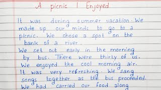 Write an essay on A Picnic I Enjoyed | Essay Writing | English