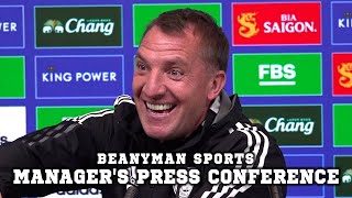'It’s important to finish as high as you possibly can!' | Leicester v Norwich | Brendan Rodgers