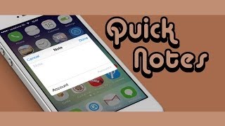 Quickly Create Notes from Anywhere on iPhone, iPod Touch \u0026 iPad