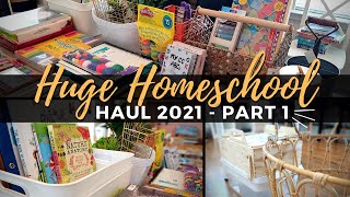HUGE HOMESCHOOL HAUL 2021 (PART 1): Homeschool supplies from Ikea, Walmart, Michael's and more!