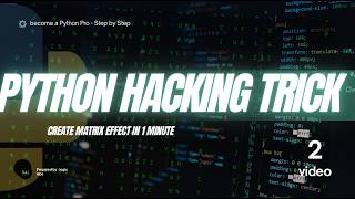 How to Create a Matrix Falling Code Effect using Python