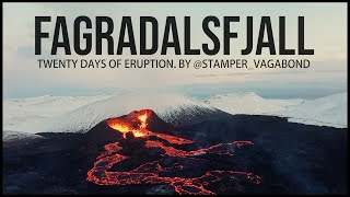 FAGRADALSFJALL- TWENTY DAYS OF ERUPTION, Epic Iceland volcanic eruption, drone movie 4k