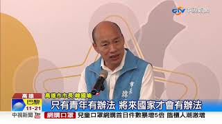 高雄青年CEO創業計劃 韓國瑜:助青年找金手指│中視新聞 20200415