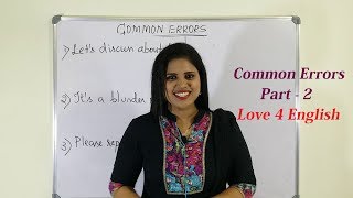 Common Errors in English part 2